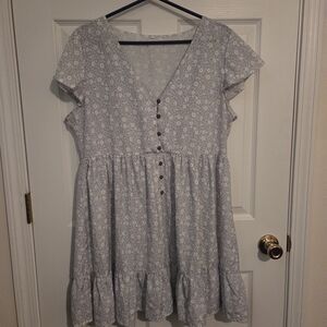 Floral Button-Down Dress